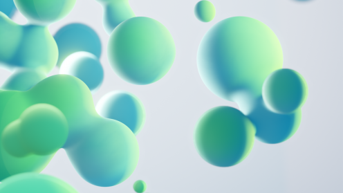 3D render of metaballs